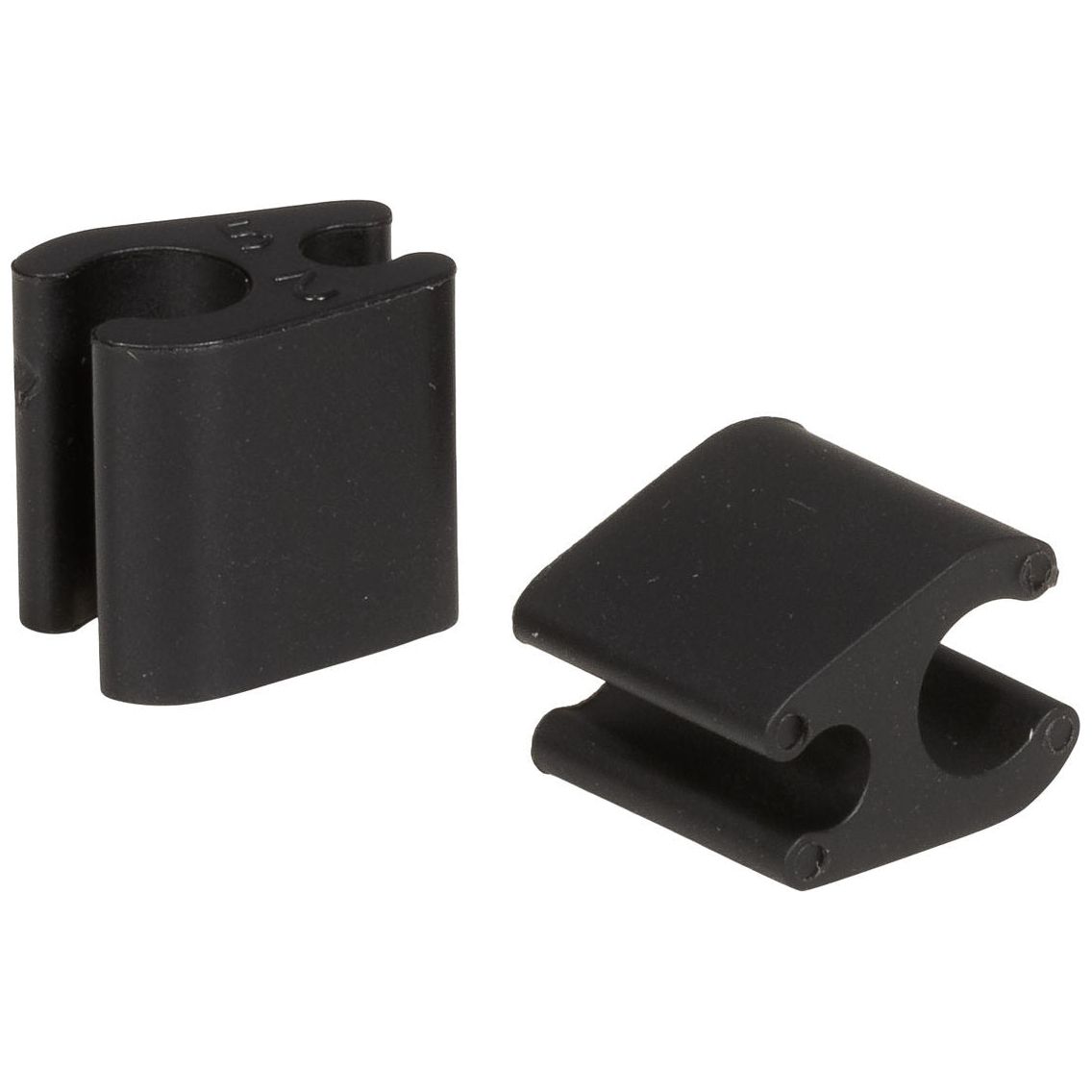 Elvedes Kabelclips Duo PVC 4,1 mm + 4,1 mm zwart (50 stuks)