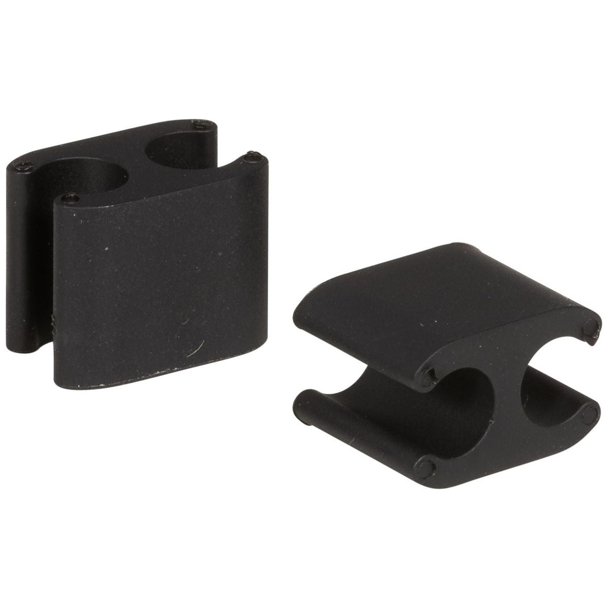 Clips de câble Elvedes Duo PVC pour Shimano Di2 5.0mm + 2.5mm - Noir (Lot de 50)