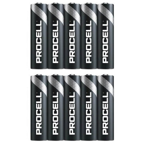 Duracell Procell AAA batterijen Alkaline, 10 stuks (werkplaatsverpakking)