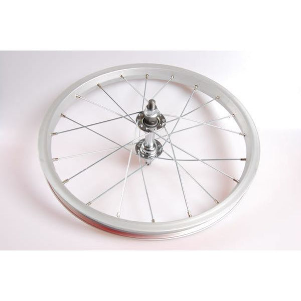 Front wheel 16x1.75 spoked aluminum silver