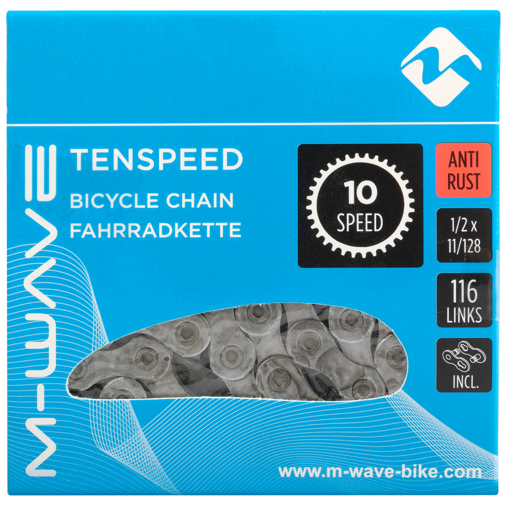 M-wave (kmc) ketting 10-speed 11 128 116 schakels anti roest in doos