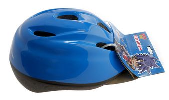 Casque enfant 52-56cm pexkids bleu voiture de course