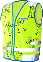 Wowow reflectievest kinderstrip veggie maat m groen