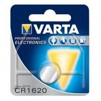 Pile bouton Varta Lithium CR1620 3V, par pièce sous blister. (emballage suspendu)