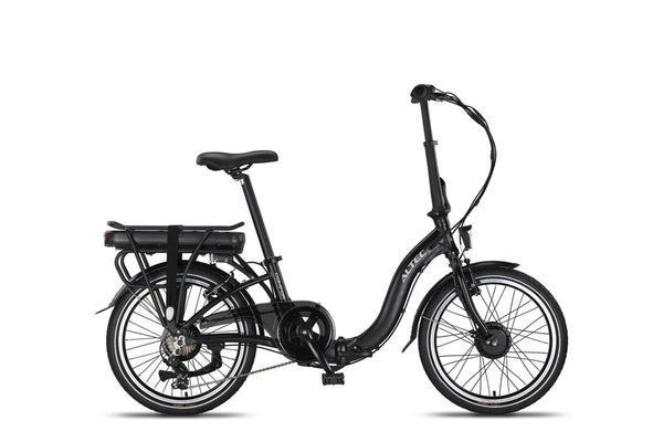 Vélo pliant Altec Comfort E-bike 20 pouces 7 vitesses. 518Wh Noir Mat - M129 - 40Nm - **** ACTION *****