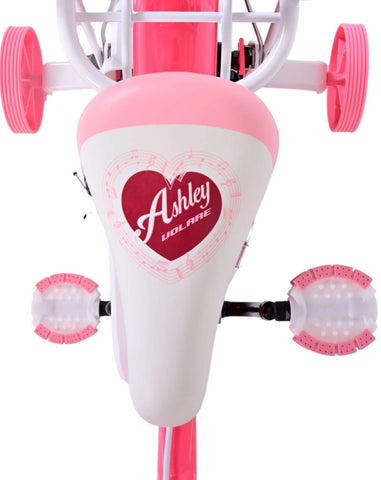 Volare Ashley Kinderfiets - Meisjes - 12 inch - Roze Rood - Twee handremmen