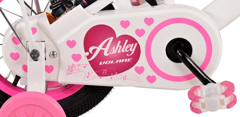 Volare Ashley Kinderfiets - Meisjes - 12 inch - Wit - Twee handremmen