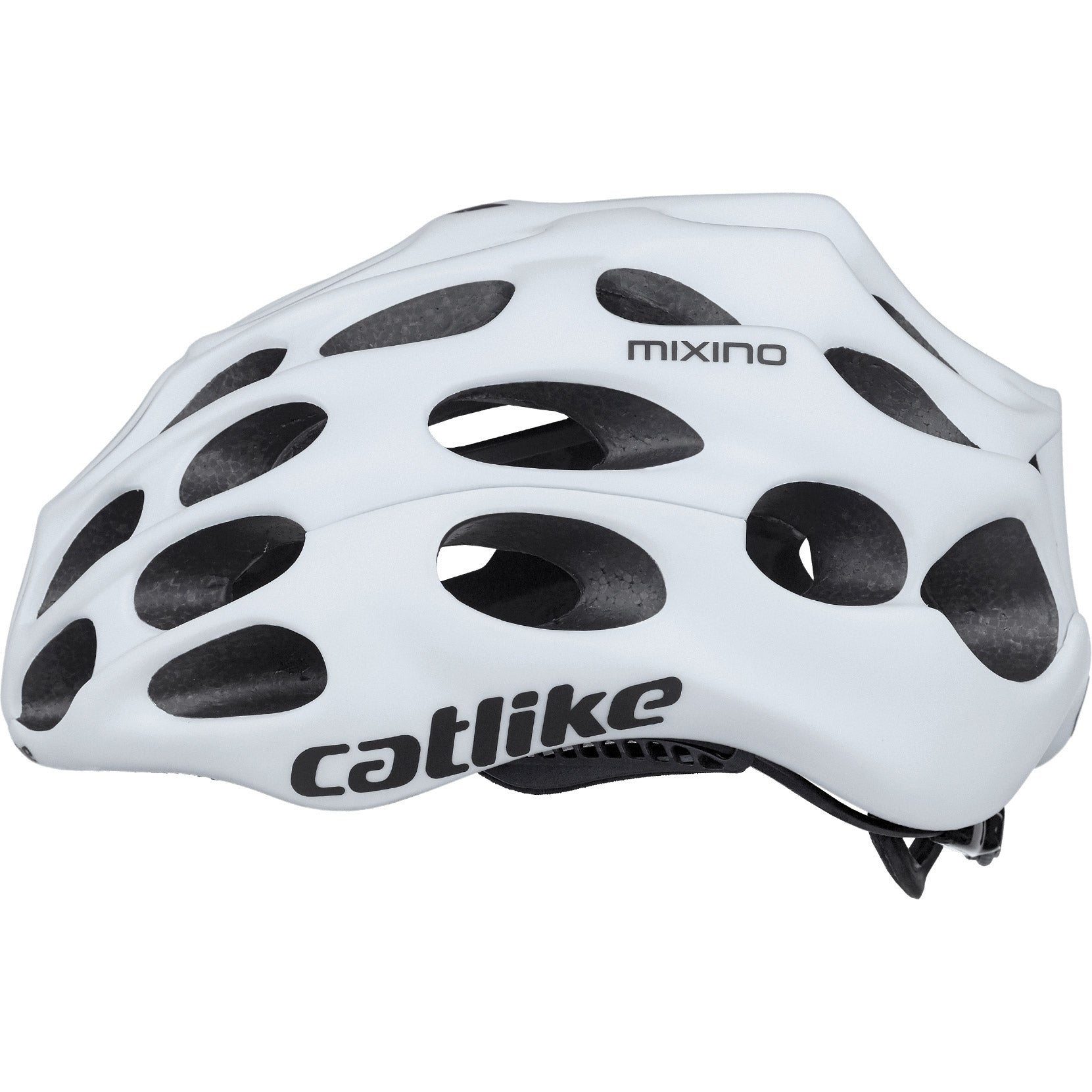 Katachtige racehelm Mixino maat S 52-54cm wit