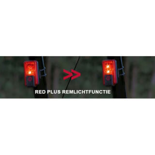 VDO Eco light red rl plus usb achterlicht li-on accu+remlicht aan uit