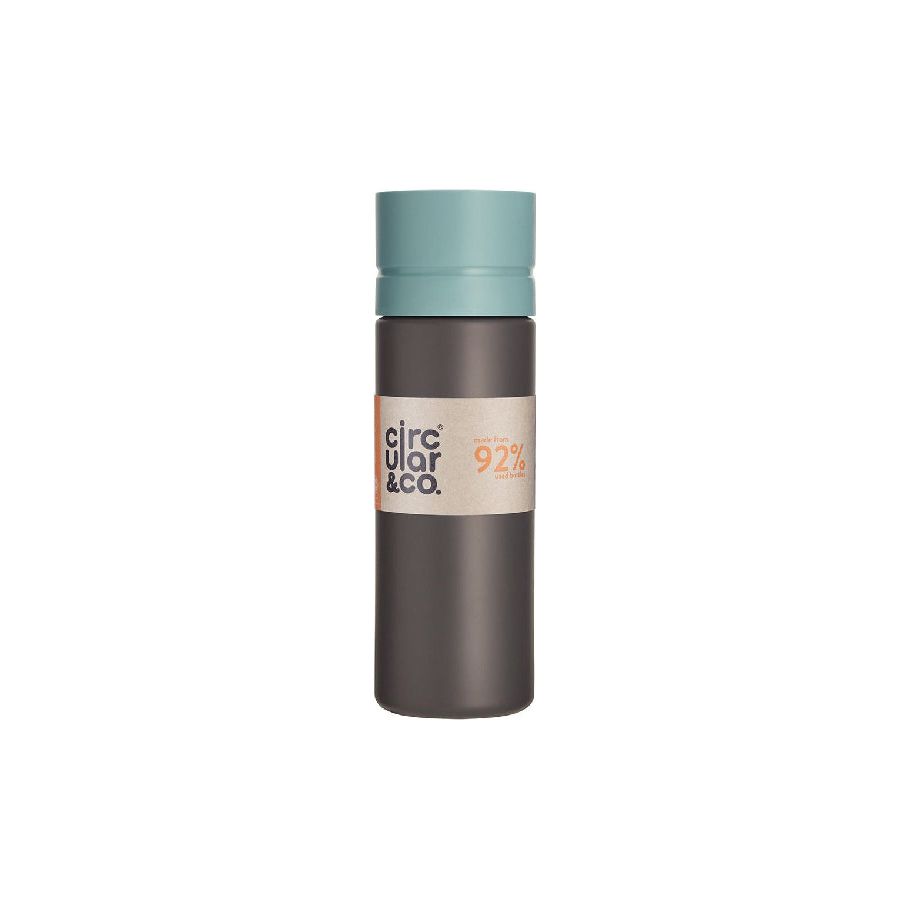 Circular Co. Circulaire Fles 600 ml Zwart Blauw