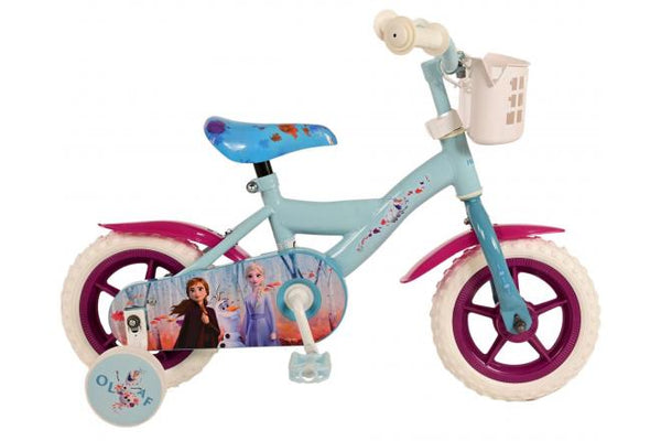 Vélo pour enfants La Reine des Neiges 2 de Disney - Filles - 10 pouces - Bleu Violet - Go-getter