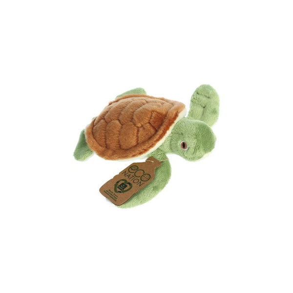 Eco Nation Pluchen Knuffel Mini Schildpad 13 cm