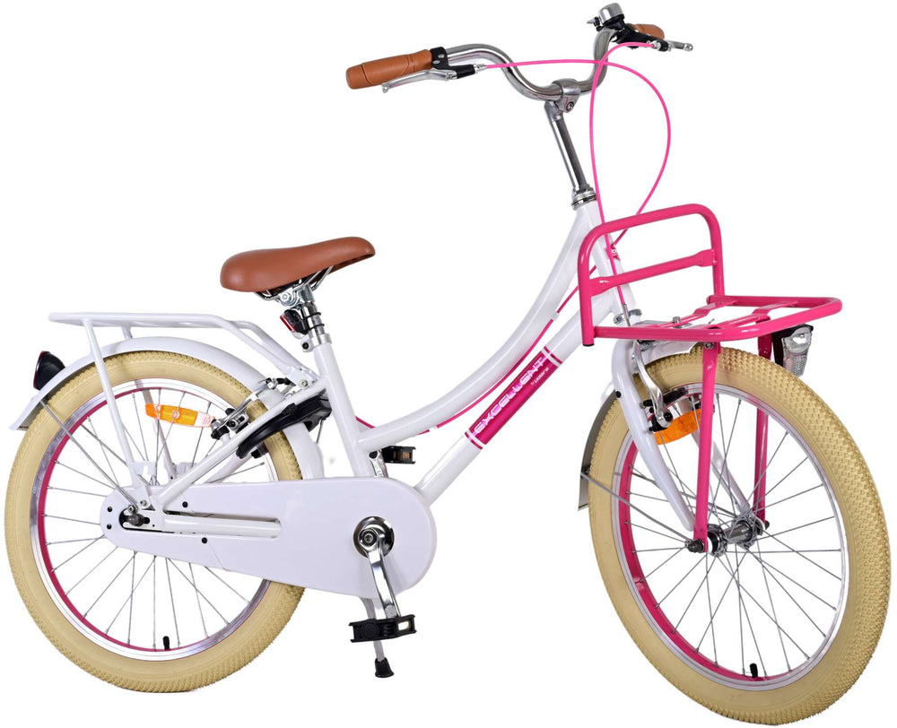 Volare Volare Kinderfiets Meisjes 20 inch Wit Twee handremmen