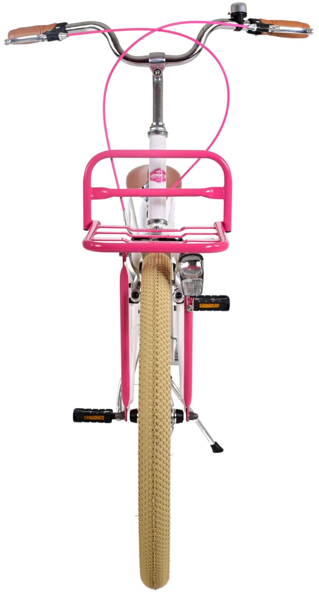 Volare Excellent Kinderfiets - Meisjes - 24 inch - Wit - Twee handremmen