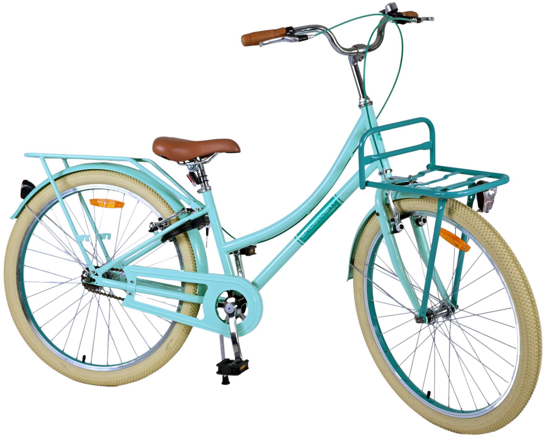 Volare Excellent Kinderfiets - Meisjes - 26 inch - Groen - Twee handremmen