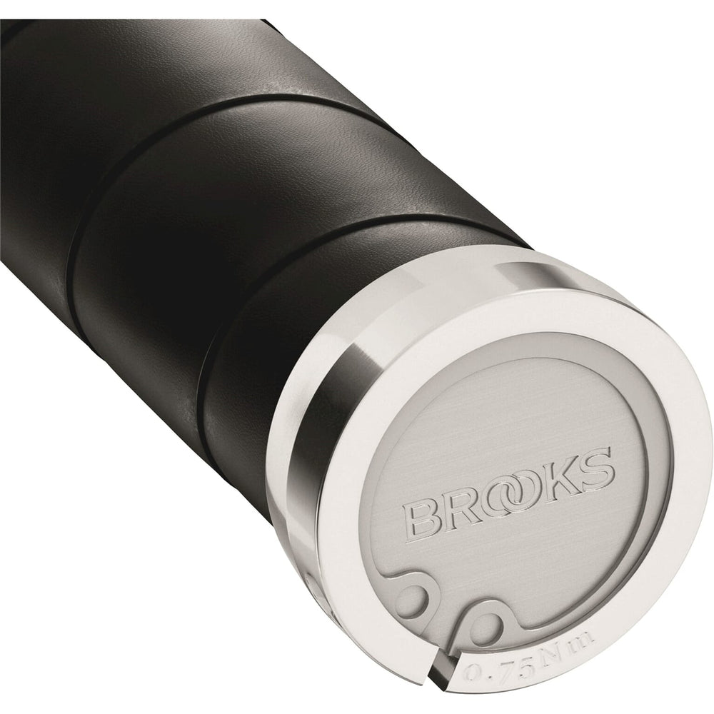Brooks Handvatten Slender Leather handvatten 100 130mm zwart