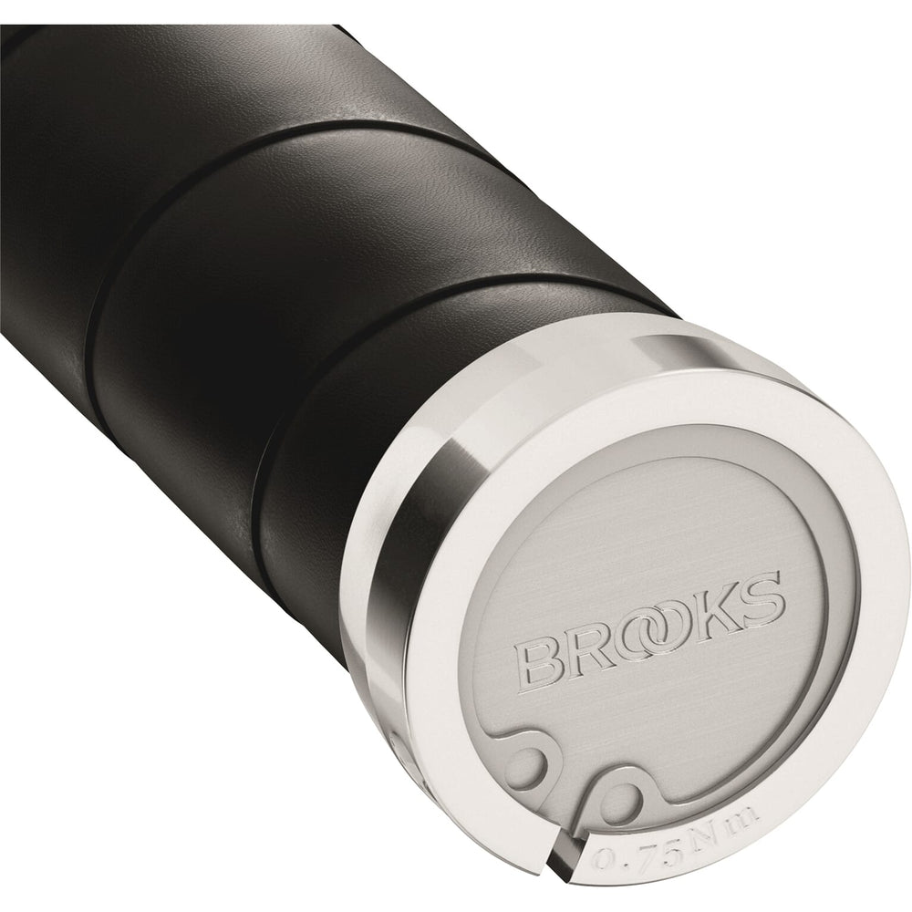 Brooks Handvatten Slender Leather handvatten 130mm zwart