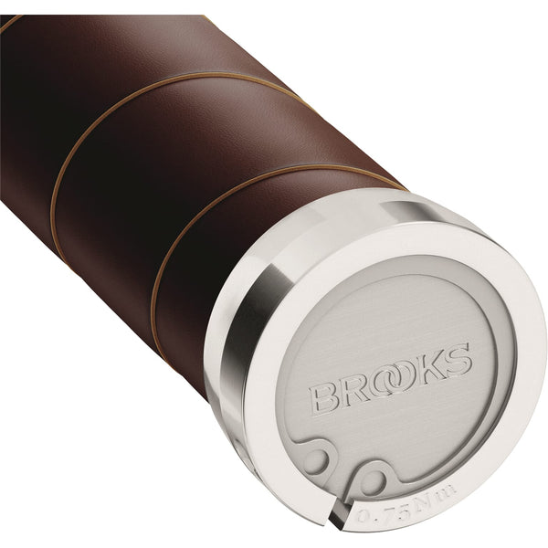 Brooks Handvatten Slender Leather grips 100 130mm a brown