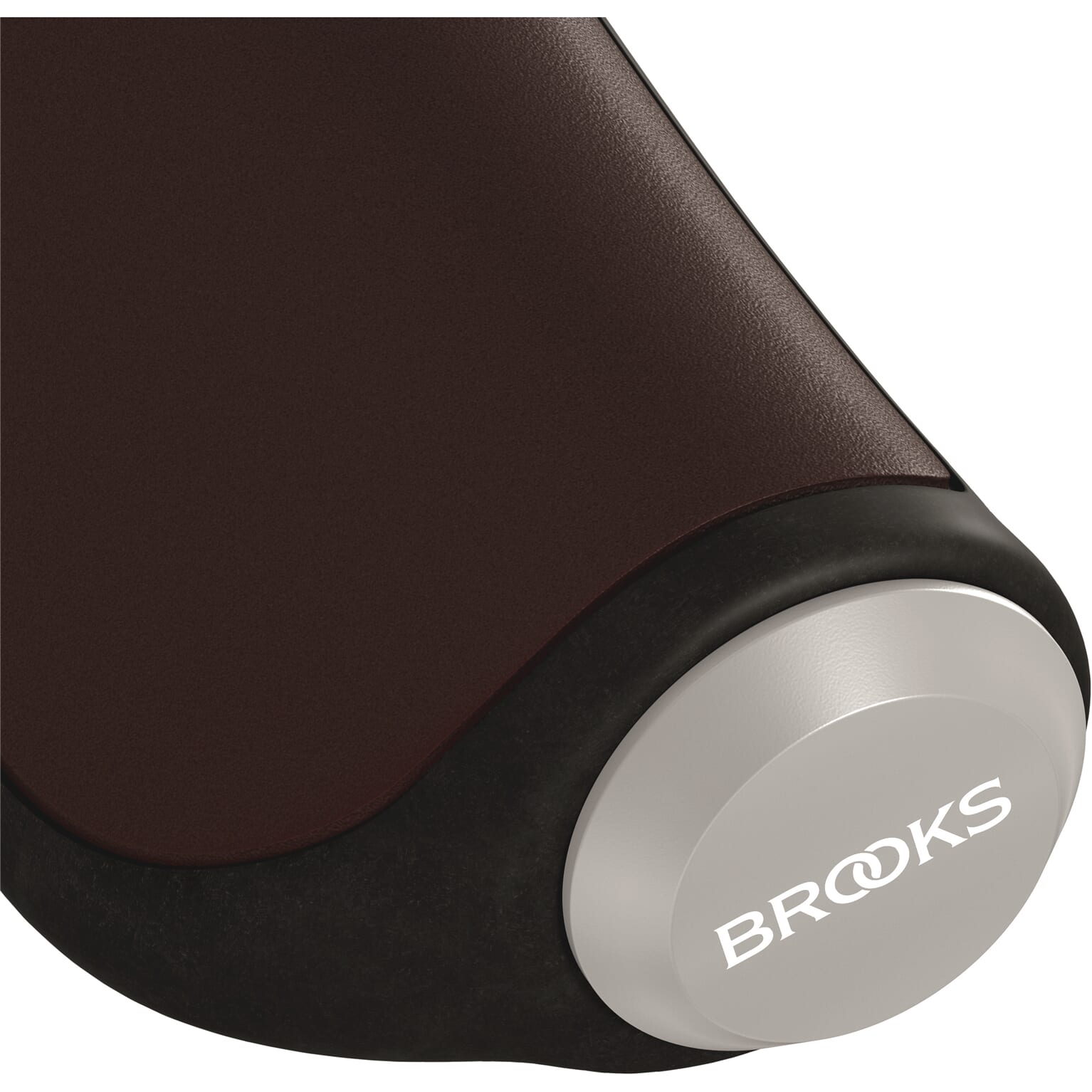 Brooks Handvatten Ergonomische leren grip 100 130mm a. bruin