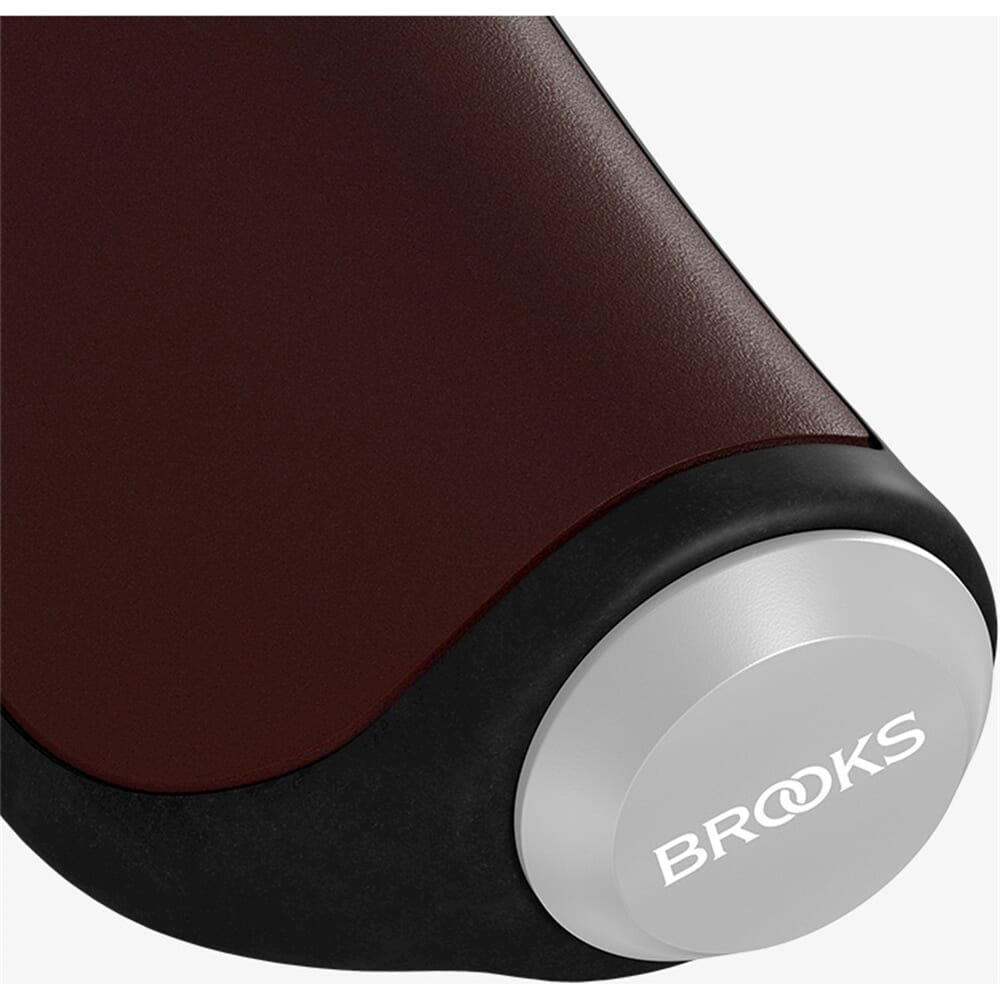 Brooks Handvatten Ergonomische leren grip 130mm a.bruin