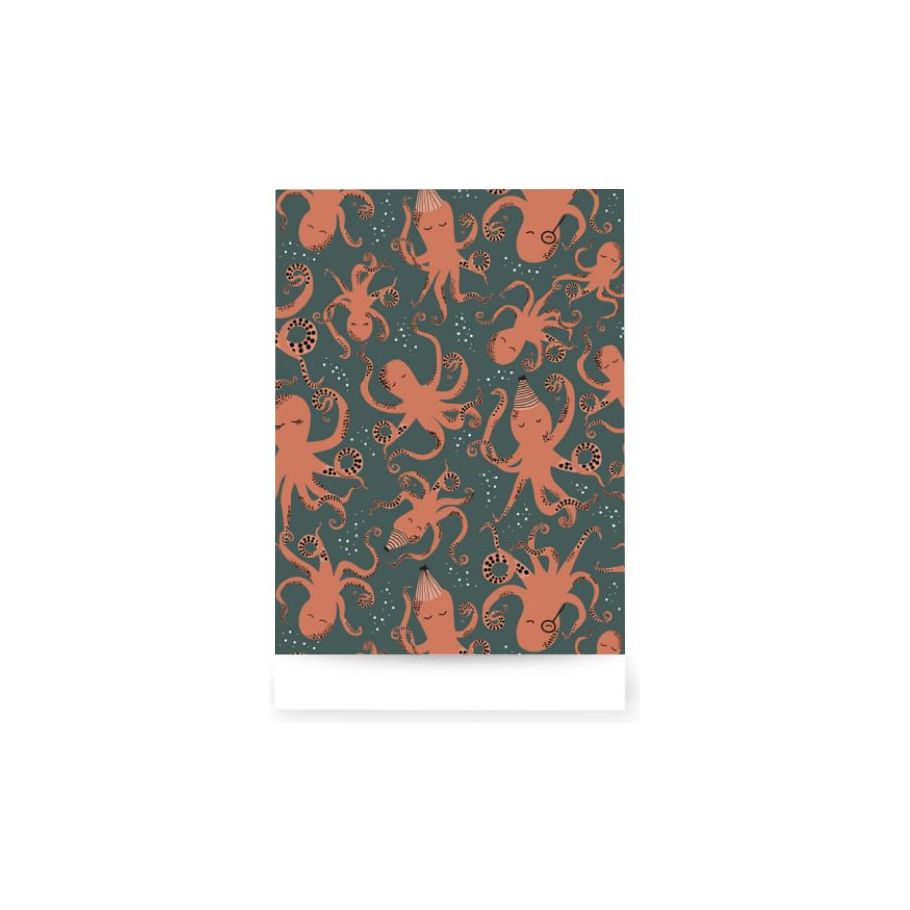 House of Products Cadeauzakjes Octopus Blauw Oranje 17x25cm 200st