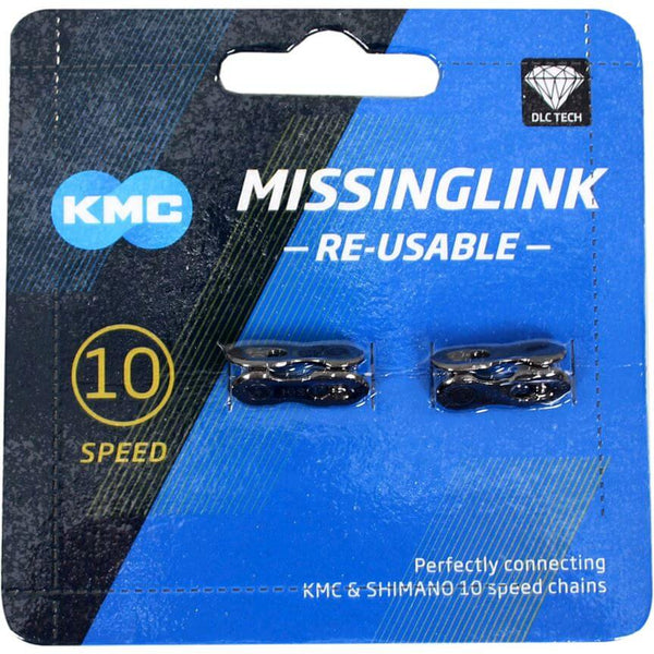 KMC MissingLink 10 DLC 10-speed kettingverbinder, 5.88 mm, zwart