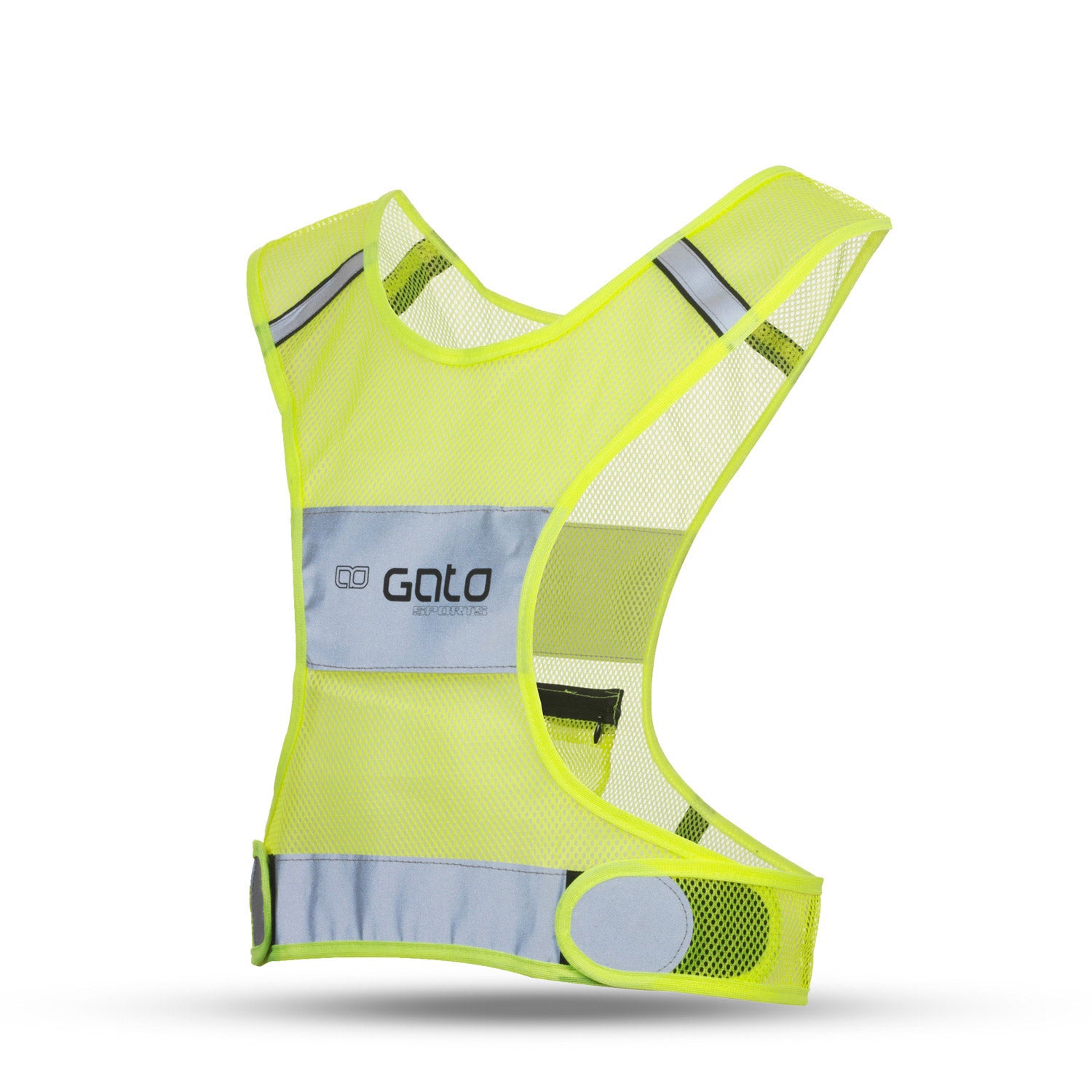 Gato Kids x-vest veiliger neon geel groot