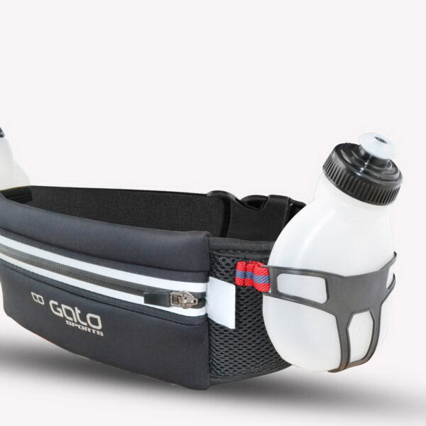 Outwet Gato 2 Flask Belt Hydration zwart één maat