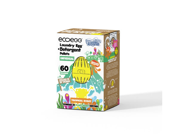 Ecoegg Wasbal SpongeBob Tropical Burst Universal 60 Wasjes
