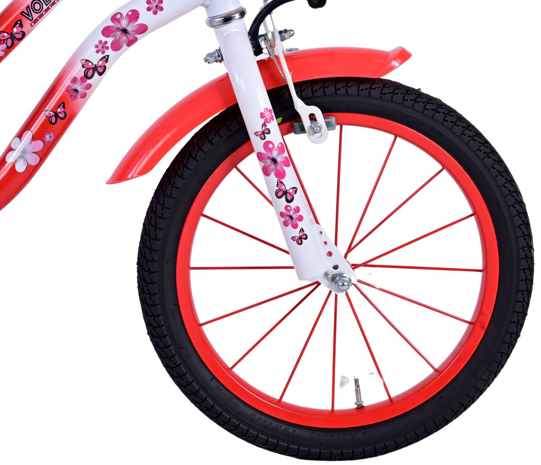 Volare Lovely Kinderfiets - Meisjes - 16 inch - Rood Wit