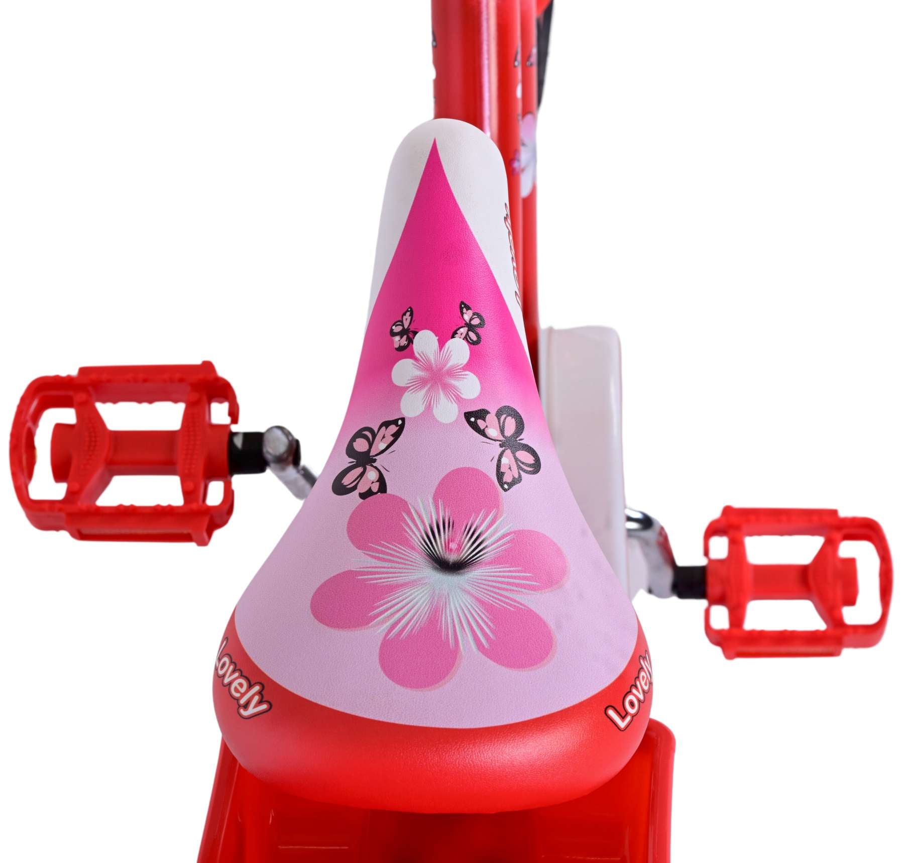 Volare Lovely Kinderfiets - Meisjes - 16 inch - Rood Wit