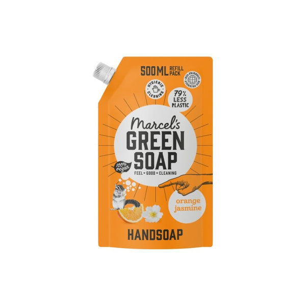 Marcels Green Soap Handzeep Sinaasappel Jasmijn 500ml navulzak