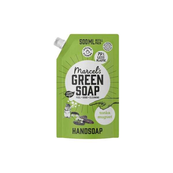 Marcels Green Soap Handzeep Tonka Muguet 500ml navulzak