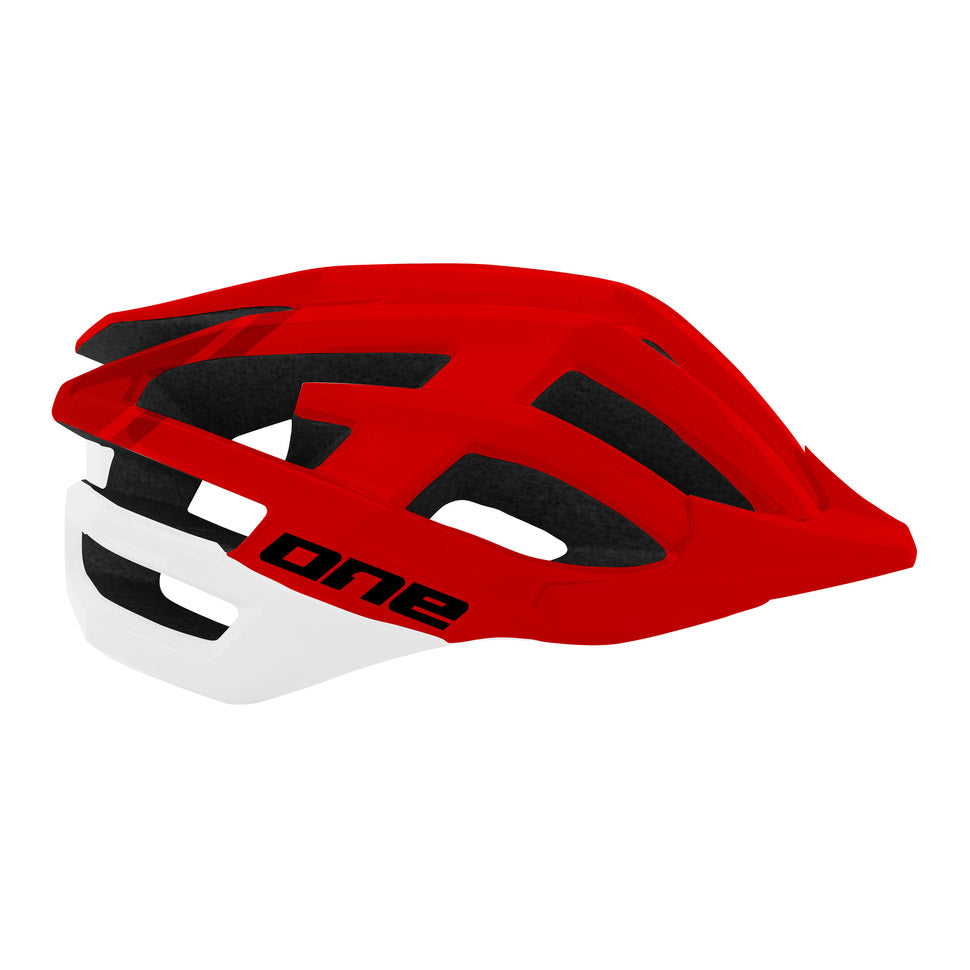 Eén helm mtb race ml (57-61) rood wit