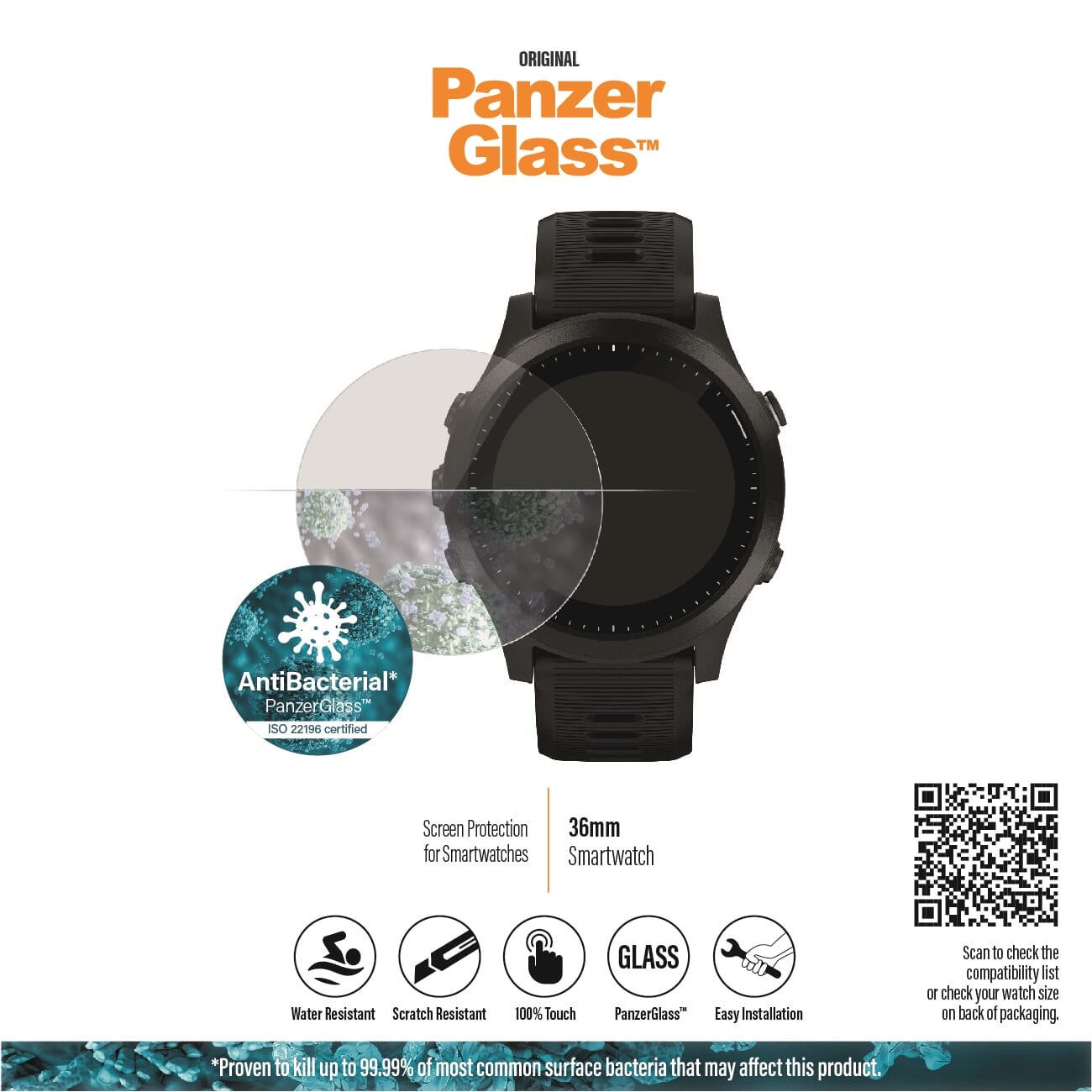 PanzerGlass SmartWatch 36 mm schermbeschermer