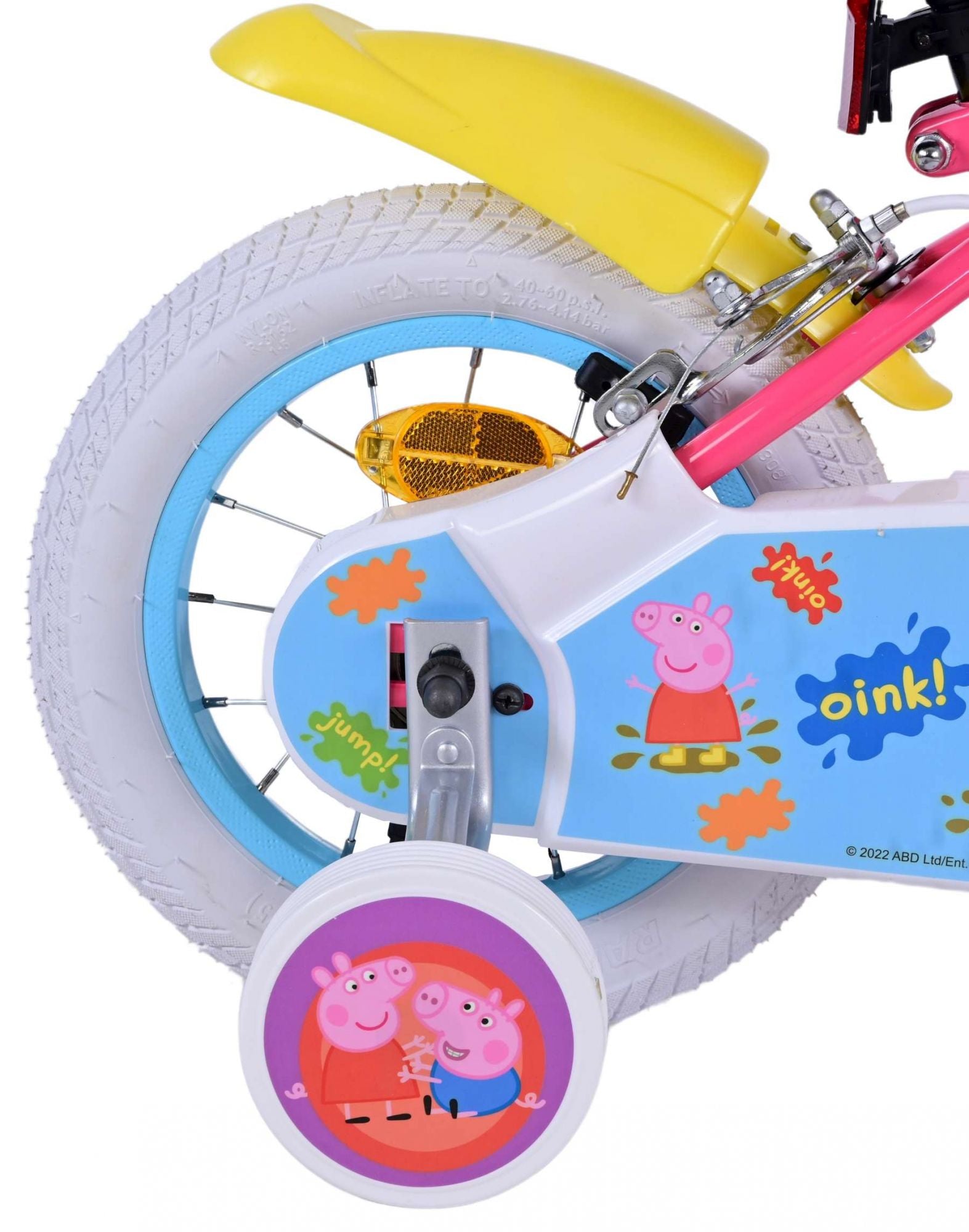 Peppa Pig Kinderfiets Meisjes 12 inch Roze Twee handremmen