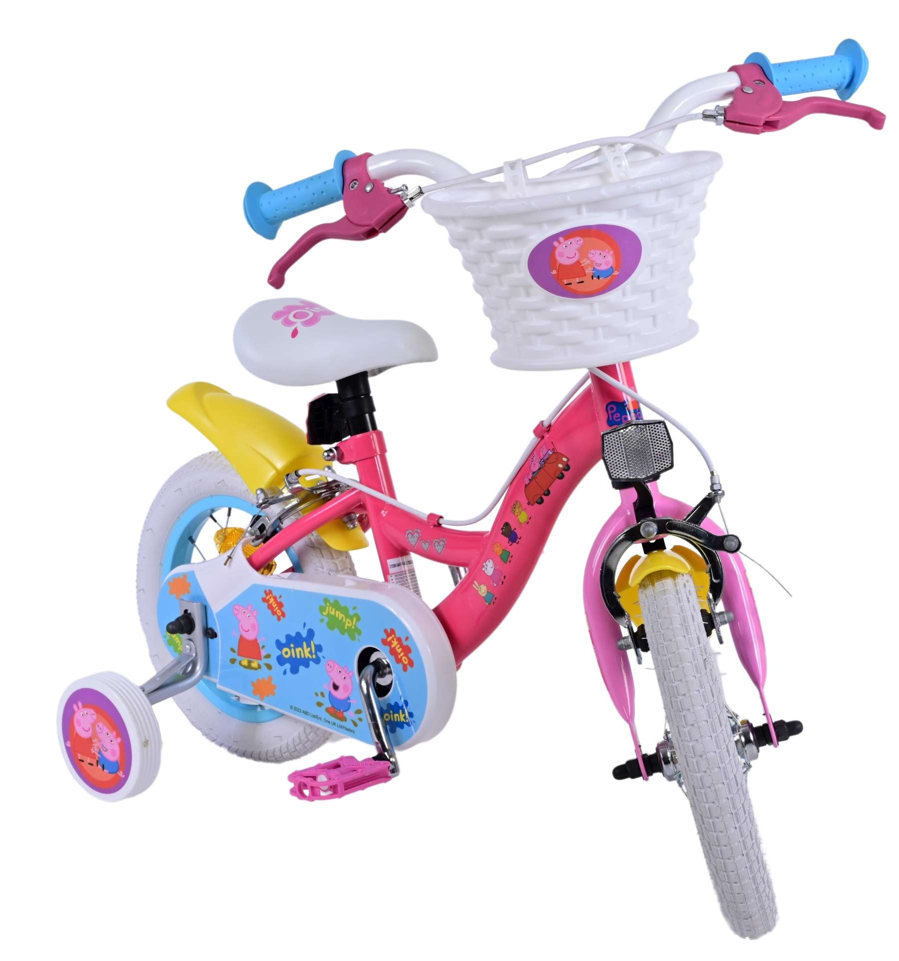 Peppa Pig Kinderfiets Meisjes 12 inch Roze Twee handremmen