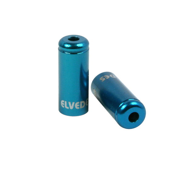 Elvedes kabelhoedje 5mm aluminium blauw (10st)