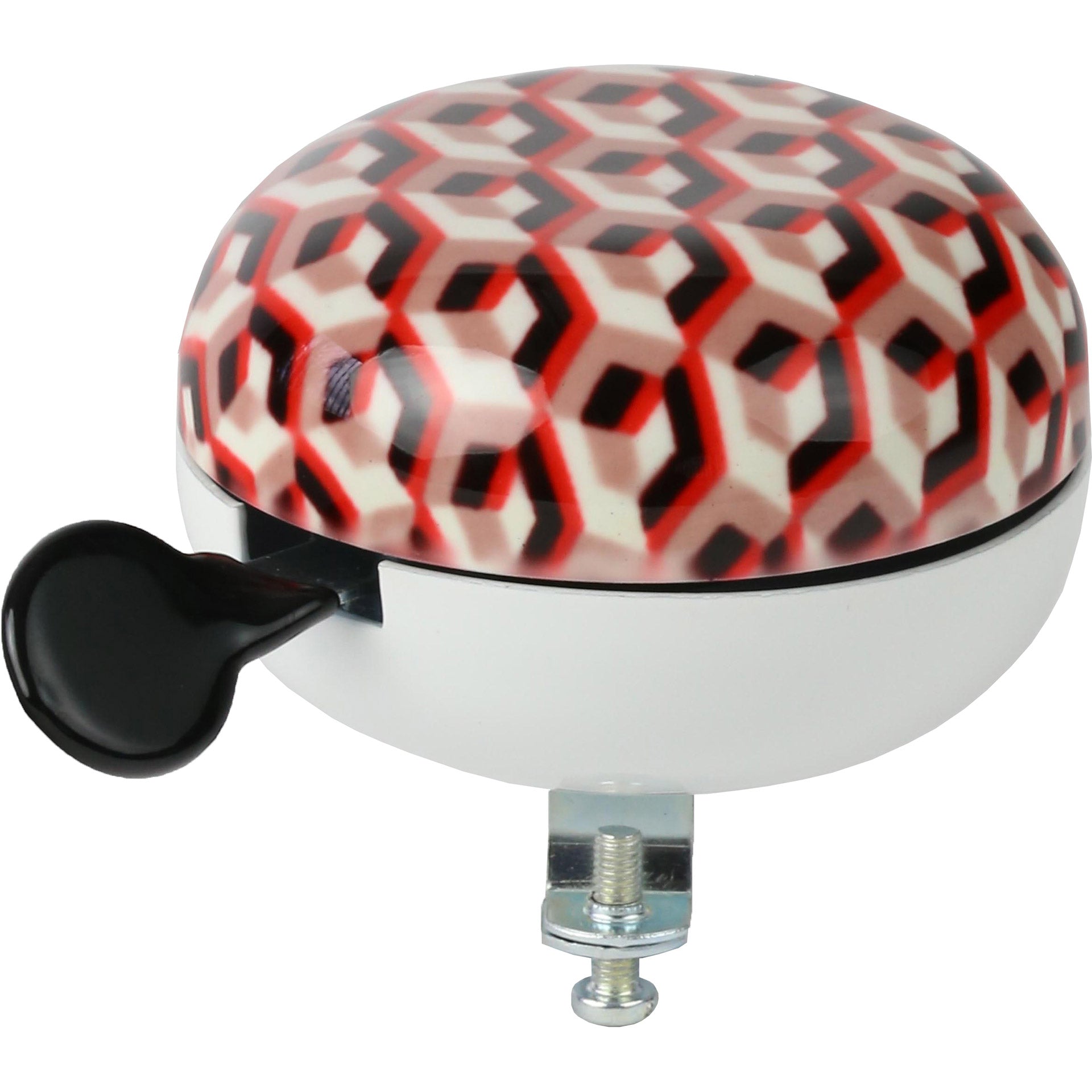 Widek bel ding dong 80mm kunstcollectie mozaïek rood