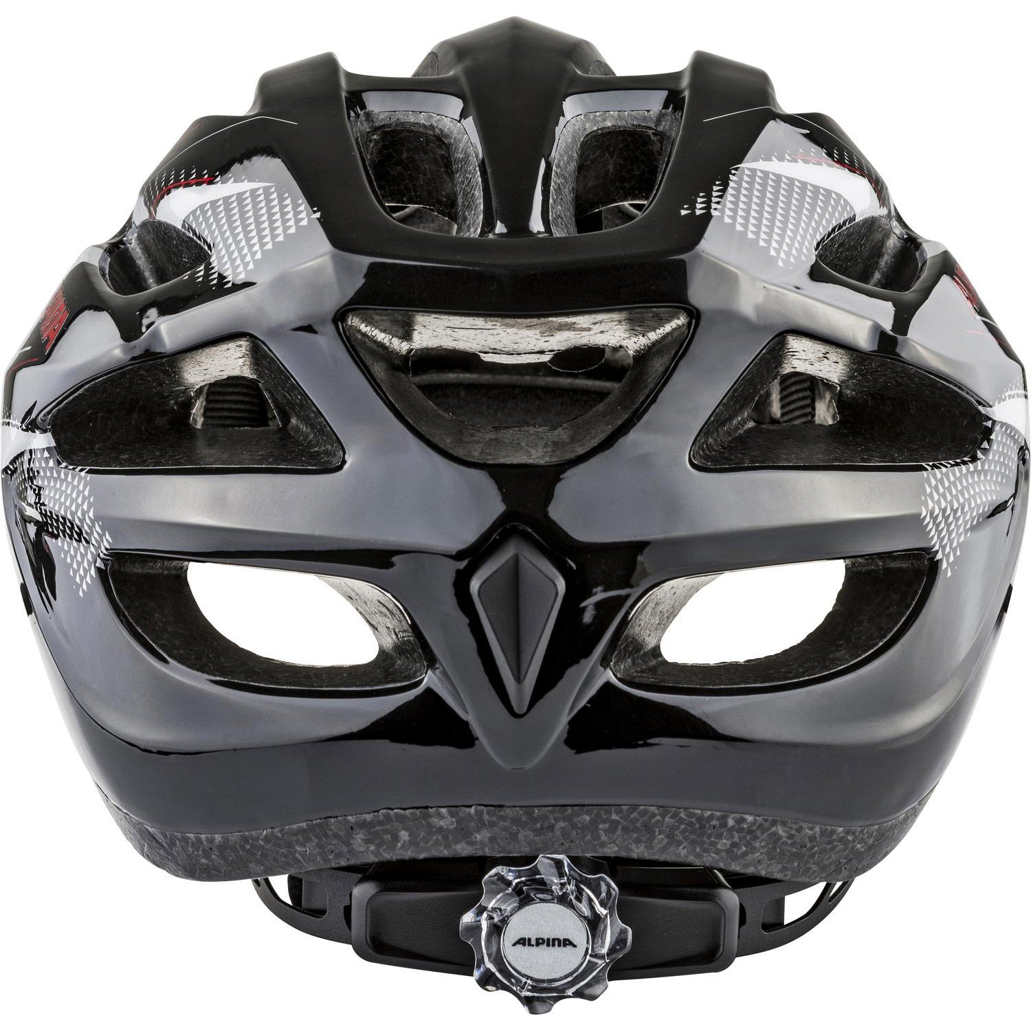 Alpina Sports MTB-helm MTB17 glans 58-61 zwart wit rood
