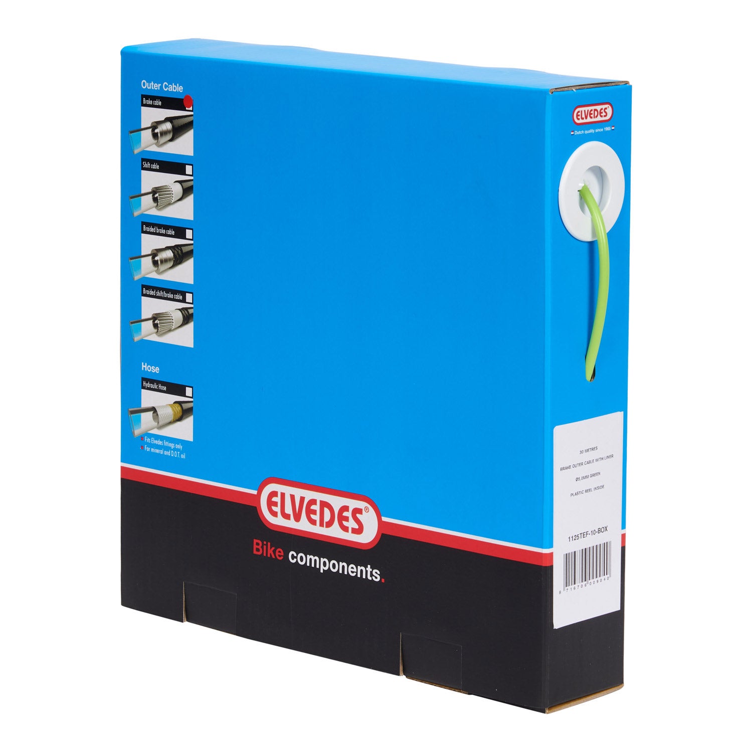 Rem buitenkabel met uitvoering 30 meter Ø5,0mm -