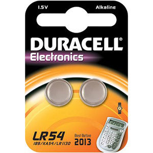 Pile bouton Duracell Lr54 | Alcalin | 1.5V | 42mAh