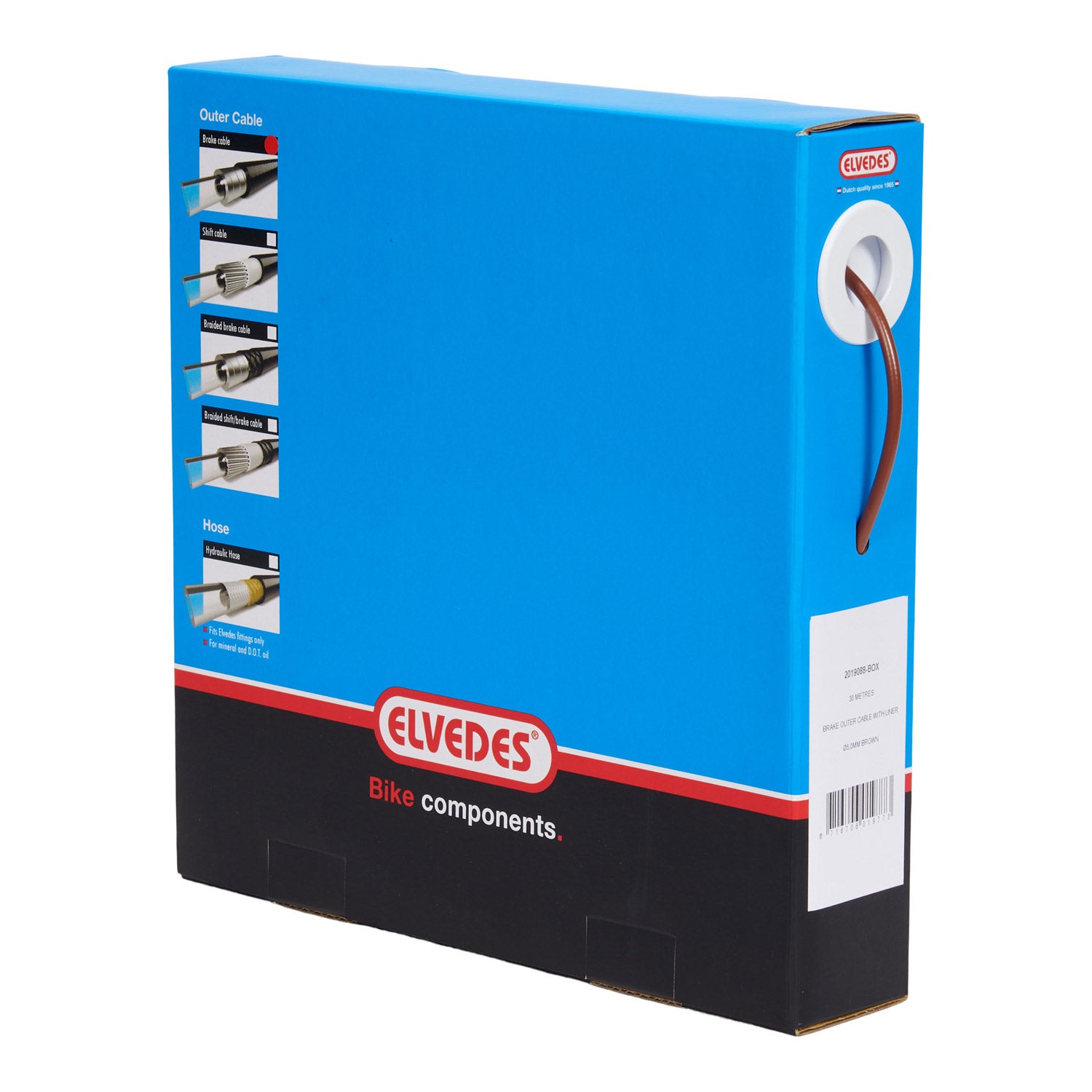 Rem buitenkabel met uitvoering 30 meter Ø5,0mm -