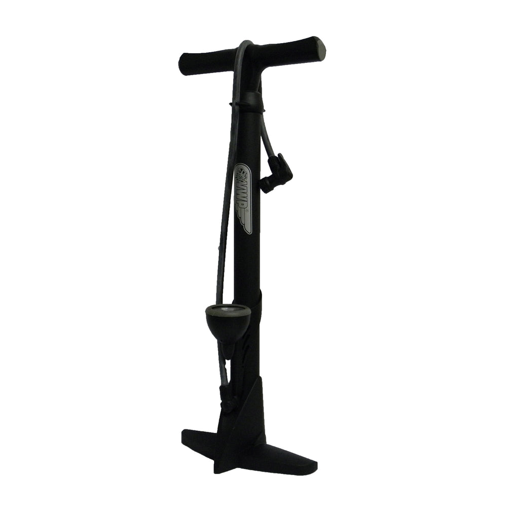 Pompe à pied VWP avec manomètre PVC GF-43P noir