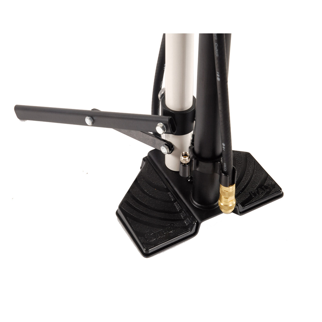 Sapo hybride vloerpomp m fiets standaard m manometer hv fv av