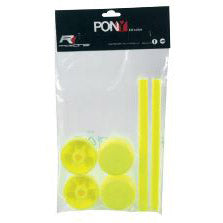Saccon Show vitrine set de coiffage standard Poney jaune