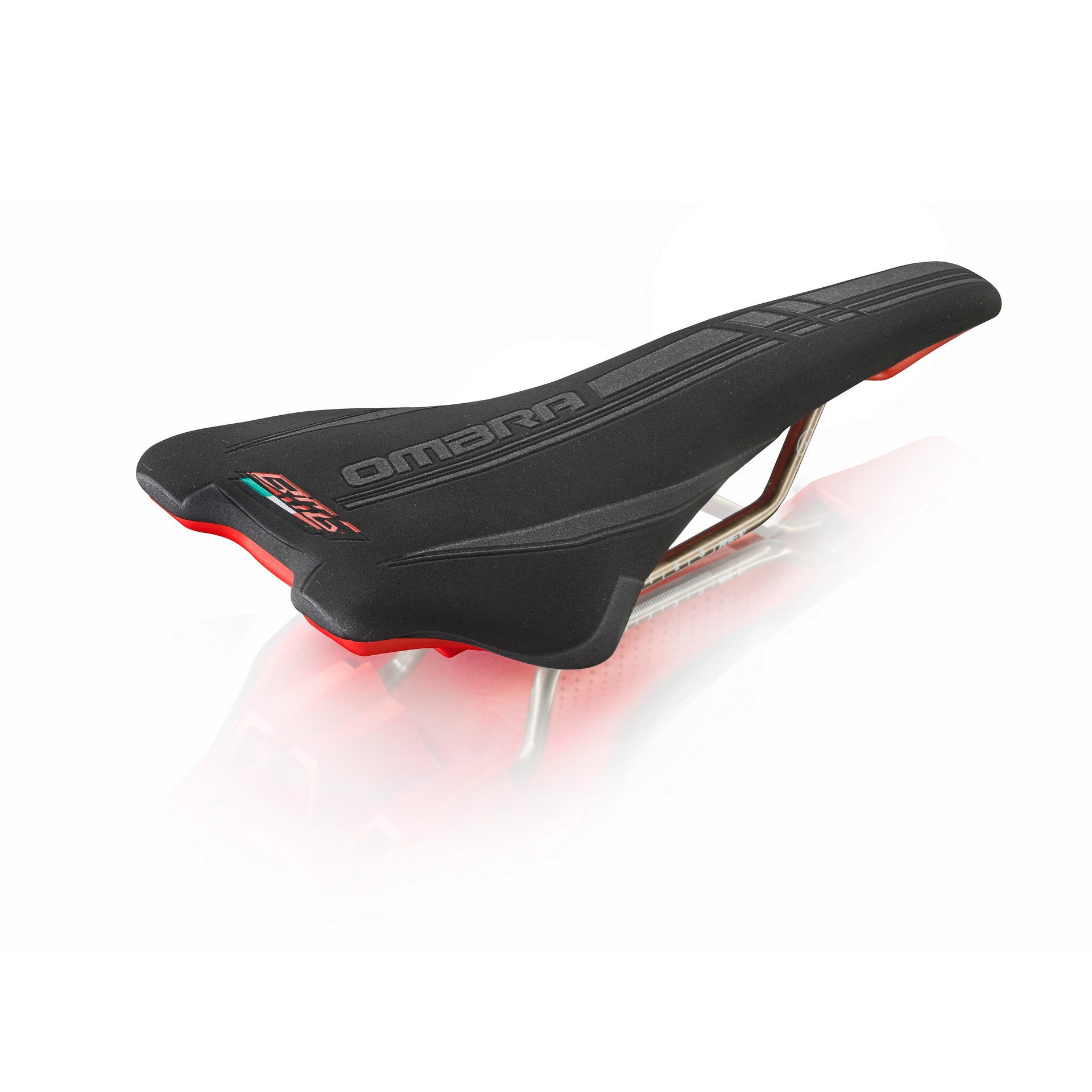 Selle monte grappa monte grappa zadel bmg ombra zwart rood