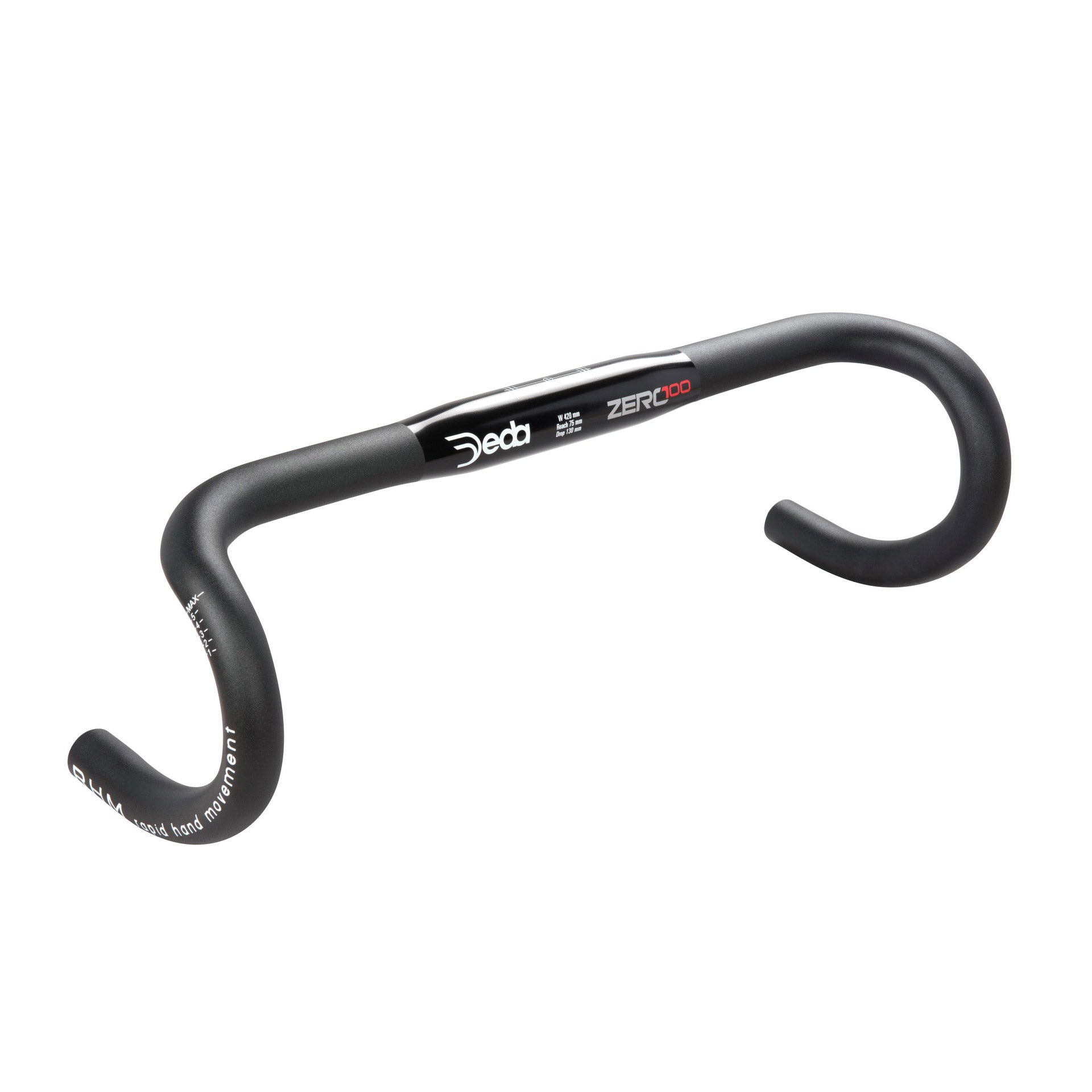 Deda Stuurbocht Zero100 RHM 42cm Zwart Aluminium