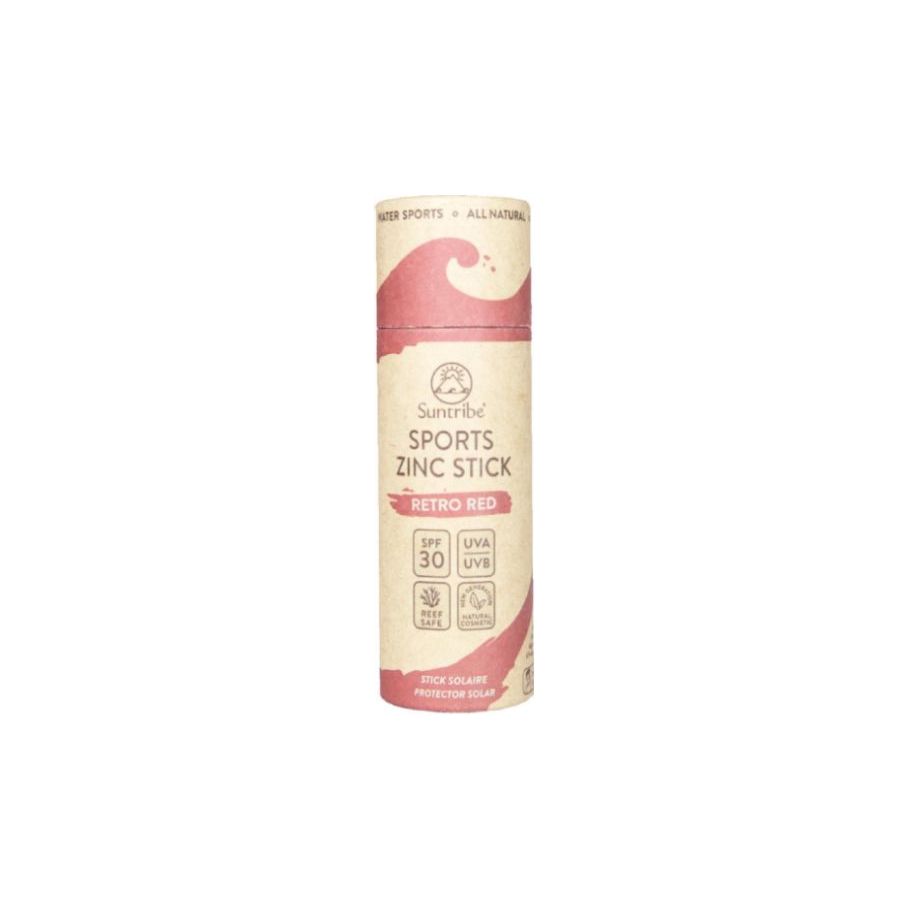 Suntribe Zonnebrandstick Zinc Sport SPF 30 Retro Rood