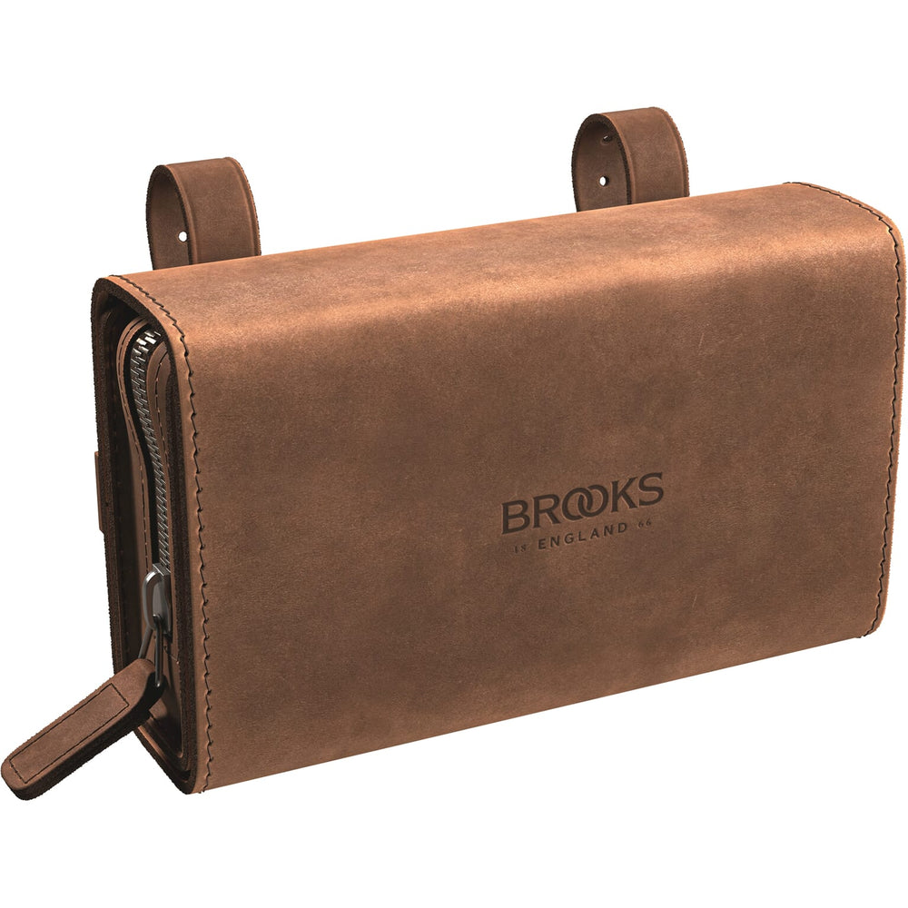 Brooks Zadeltas D-vormig verouderd bruin